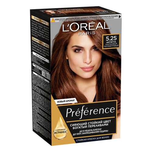Краска для волос L'Oreal Paris Preference оттенок 5,25 Антигуа