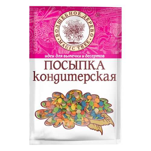Посыпка кондитерская Волшебное дерево конфетти разноцветные 40 г