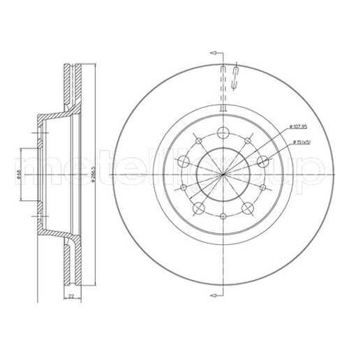 Тормозной диск METELLI 23-0201