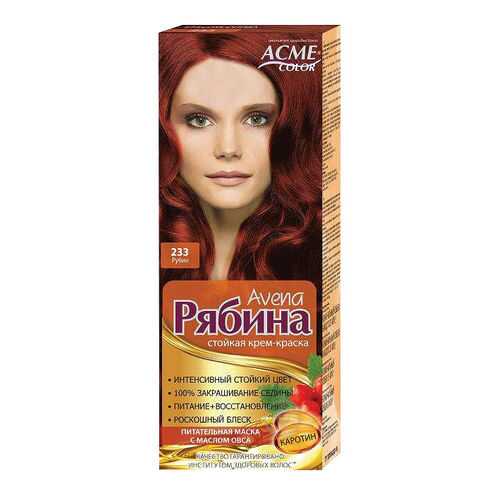 Краска для волос Acme Color Рябина Avena 233 Рубин 135 мл
