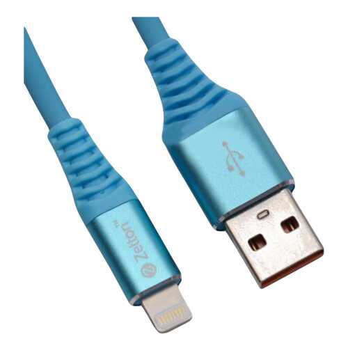 Кабель Zetton Lightning 1м Blue (ZTUSBRSTBEA8)