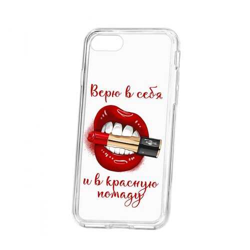 Чехол Kruche Apple iPhone 7 Print Red lipstick