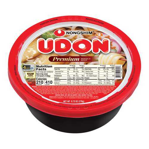 Лапша быстрого приготовления Удон Nongshim, чашка 276 г
