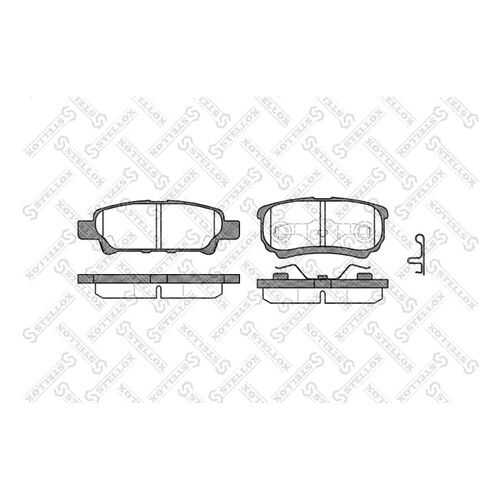 Комплект тормозных дисковых колодок Stellox 1062 002-SX