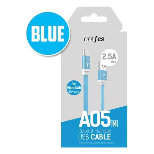 Кабель Dotfes A01M microUSB 1м Blue