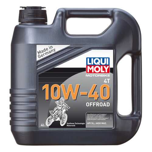 Моторное масло Liqui moly Motorbike 4T Offroad 10w-40 4л