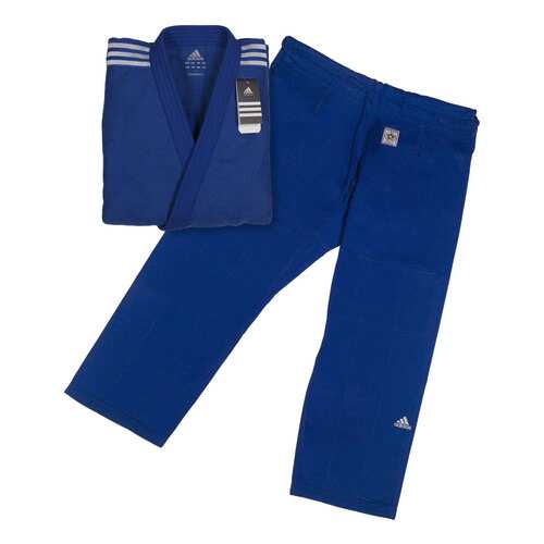 Кимоно для дзюдо Adidas подростковое Champion 2 IJF Slim Fit синее 150 см