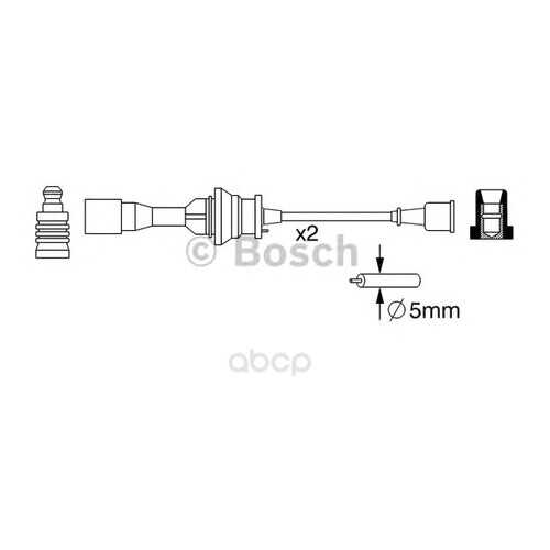 Комплект высоковольтных проводов Bosch 0986357266