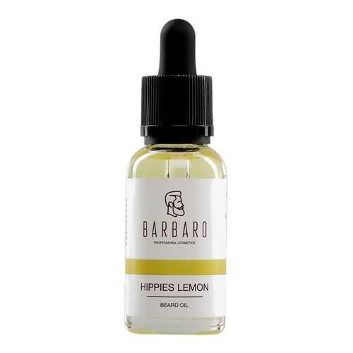Масло для бороды Barbaro Beard Oil Hippies lemon хиппи-лимон 30 мл