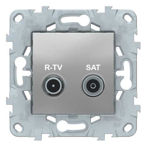 SE Unica New Алюминий Розетка R-TV/SAT, оконечная