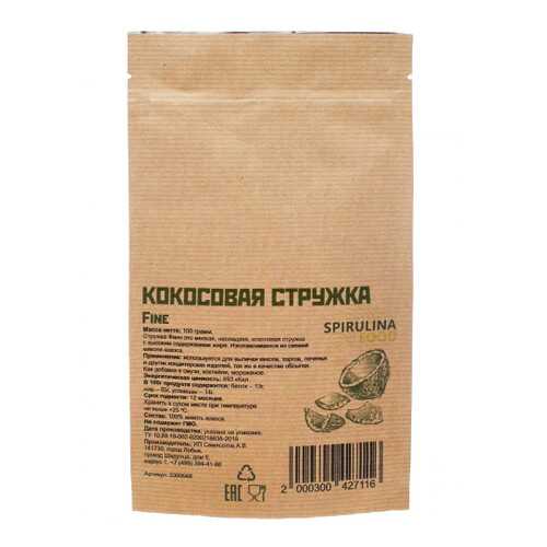 Кокосовая стружка fine 100 гр