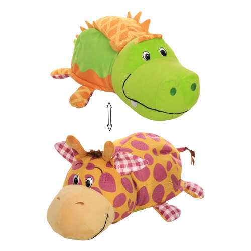 Игрушка-вывернушка 1 TOY Ням-Ням Крокодильчик-Жираф Яблочный пирог-Арахисовая паста 35 см