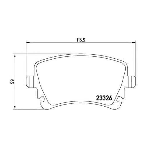 Комплект тормозных колодок Brembo P85083