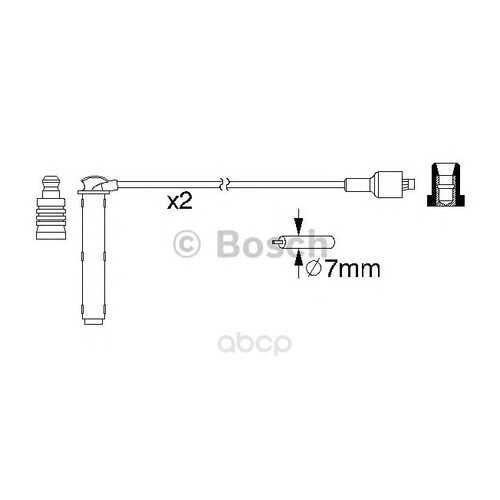 Провода высоковольтные комплект Bosch 0986357154