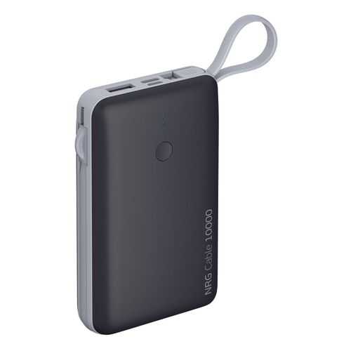 Внешний аккумулятор Deppa NRG Cable 4в1 10000mAh, Grey (33561)