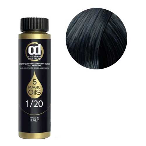 Краска для волос Constant Delight Olio Colorante 1/20 Иссиня черный 50 мл