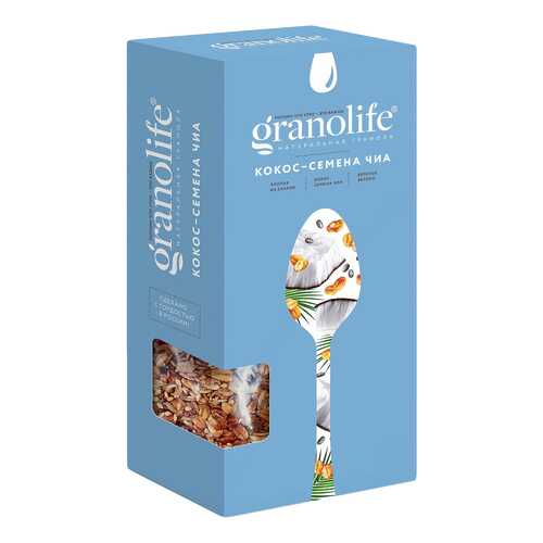 Гранола Granolife кокос-семена чиа 200 г