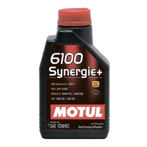 Моторное масло Motul 6100 Synergie + 10w-40 1л