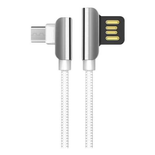 Кабель Hoco U42 Exquisite steel microUSB 1,2м White/Silver