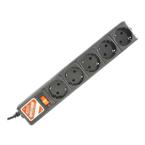 Сетевой фильтр Power Cube SPG-B-0,5МExt, 5 розеток, 0,5 м, Grey