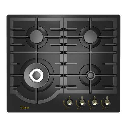 Встраиваемая варочная панель газовая Midea MG696TRGB-B Black