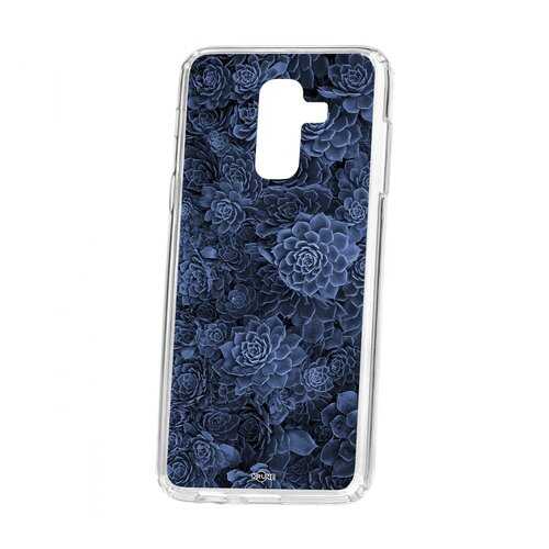 Чехол Kruche для Samsung Galaxy A6 Plus (2018) A605f Print Каменная роза