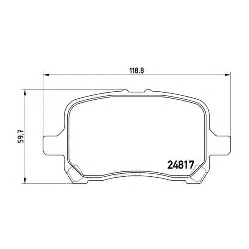 Тормозные колодки дисковые brembo P10014