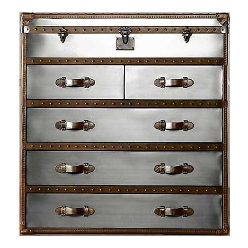 Комод Restoration Hardware Ампель RH-TTAPF121BSSSSMC 50х120х126 см, хром/коричневый