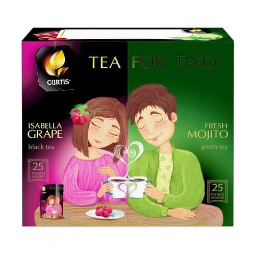 Чай Curtis Tea for two ассорти 50 пакетиков