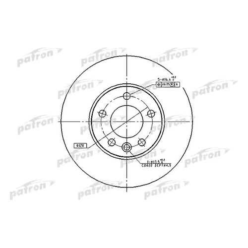 Тормозной диск PATRON PBD4308