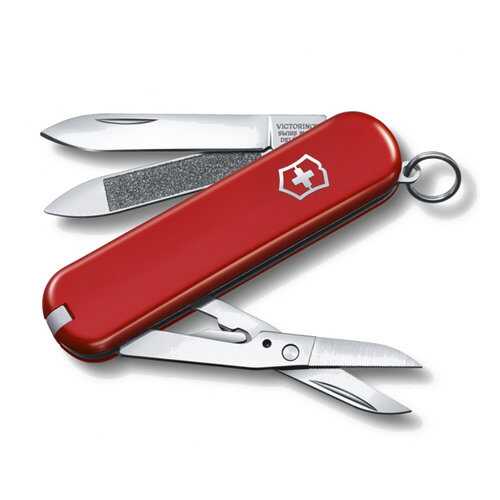 Мультитул-брелок Victorinox Executive 81 0.6423 65 мм красный, 7 функций