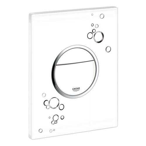 Панель смыва для унитаза GROHE Nova Cosmopolitan Print (3 режима смыва), белый глянец
