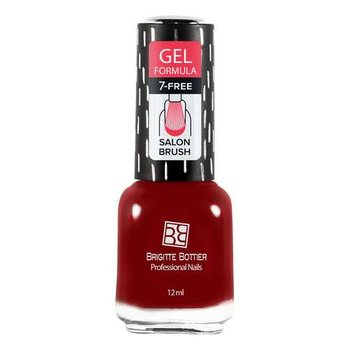 Лак с гелевым эффектом Brigitte Bottier Gel Formula тон 53 темная вишня, 12 мл