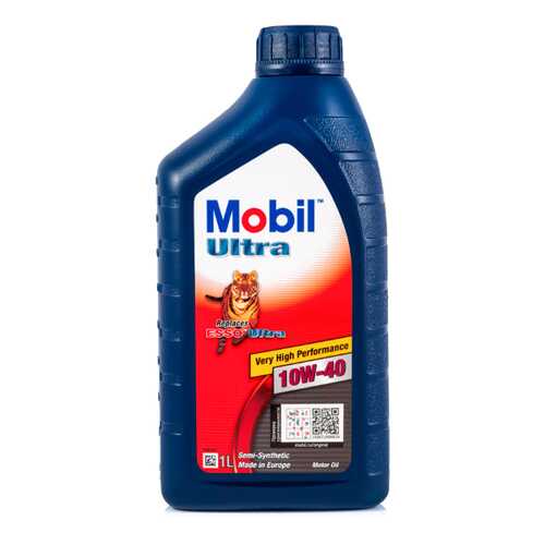 Масло моторное MOBIL Ultra 10W40 полусинтетическое 1 л 152625