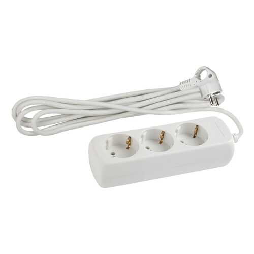 Удлинитель ERA UX-3E-10M, 3 розетки, 10 м, White