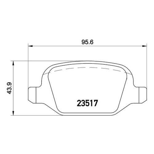 Комплект тормозных дисковых колодок brembo P 23 065