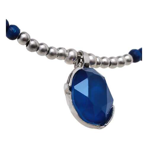 Колье женское La Pettit Bijoux BLE813.5 BL/S серебристое/синее