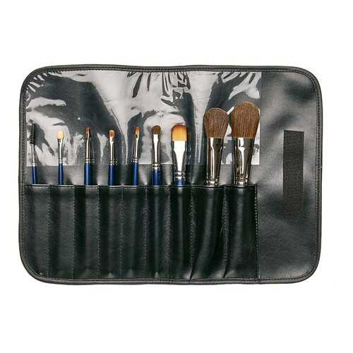 Набор из 9 кистей в футляре из искусственной кожи, Цв: Blue/Kryolan/M92-2