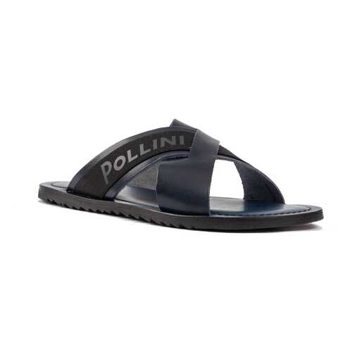Шлепанцы мужские Pollini SB28021GOAUK0753 синие 45 RU