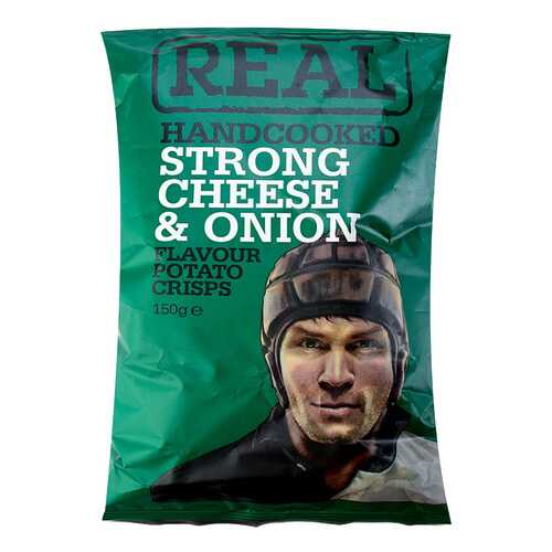 Чипсы картофельные Real Crisps Limited с сыром и луком 150 г