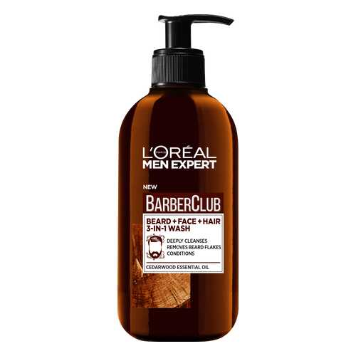 Крем для бороды, волос и лица L'Oreal Barber Club 3 в 1