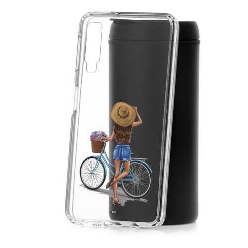 Чехол Samsung Galaxy A7 (2018) A750 Kruche Print Велосипедная прогулка