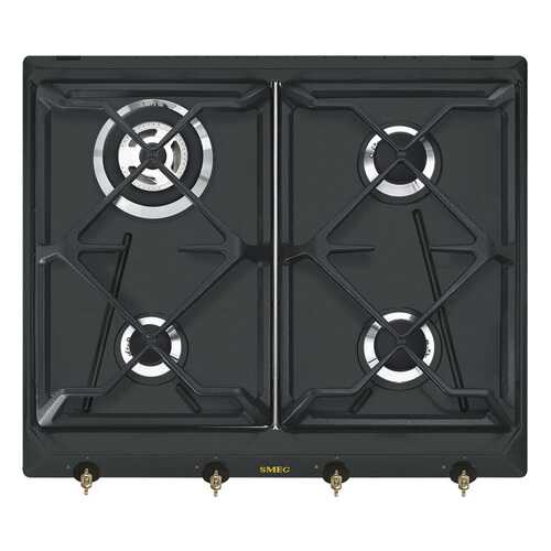 Встраиваемая варочная панель газовая Smeg SRV 864 AOGH Black