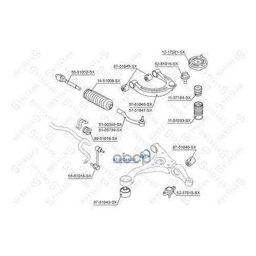 Сайлентблок Stellox 8751044SX