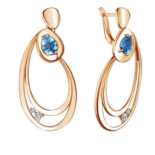 Серьги Aquamarine 4722005.6