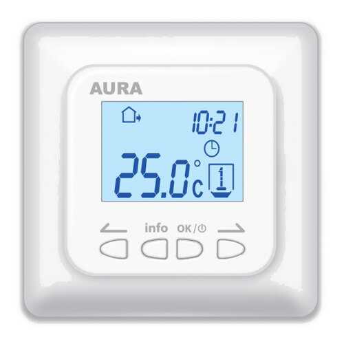 Терморегулятор для теплых полов Aura Technology LTC 730 белый