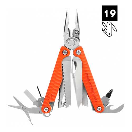 Мультитул Leatherman Charge Plus G10 оранжевый 19 опций