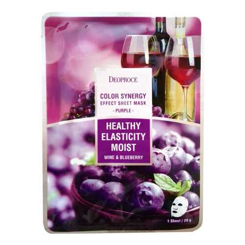 Маска для лица Deoproce Color Synergy Effect Sheet Mask Purple 20 г 1 шт
