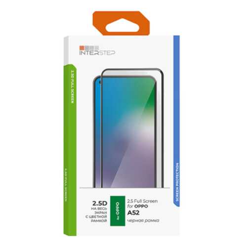 Защитное стекло InterStep для Oppo A52 Black