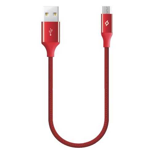 Ttec кабель microUSB 0.3m red